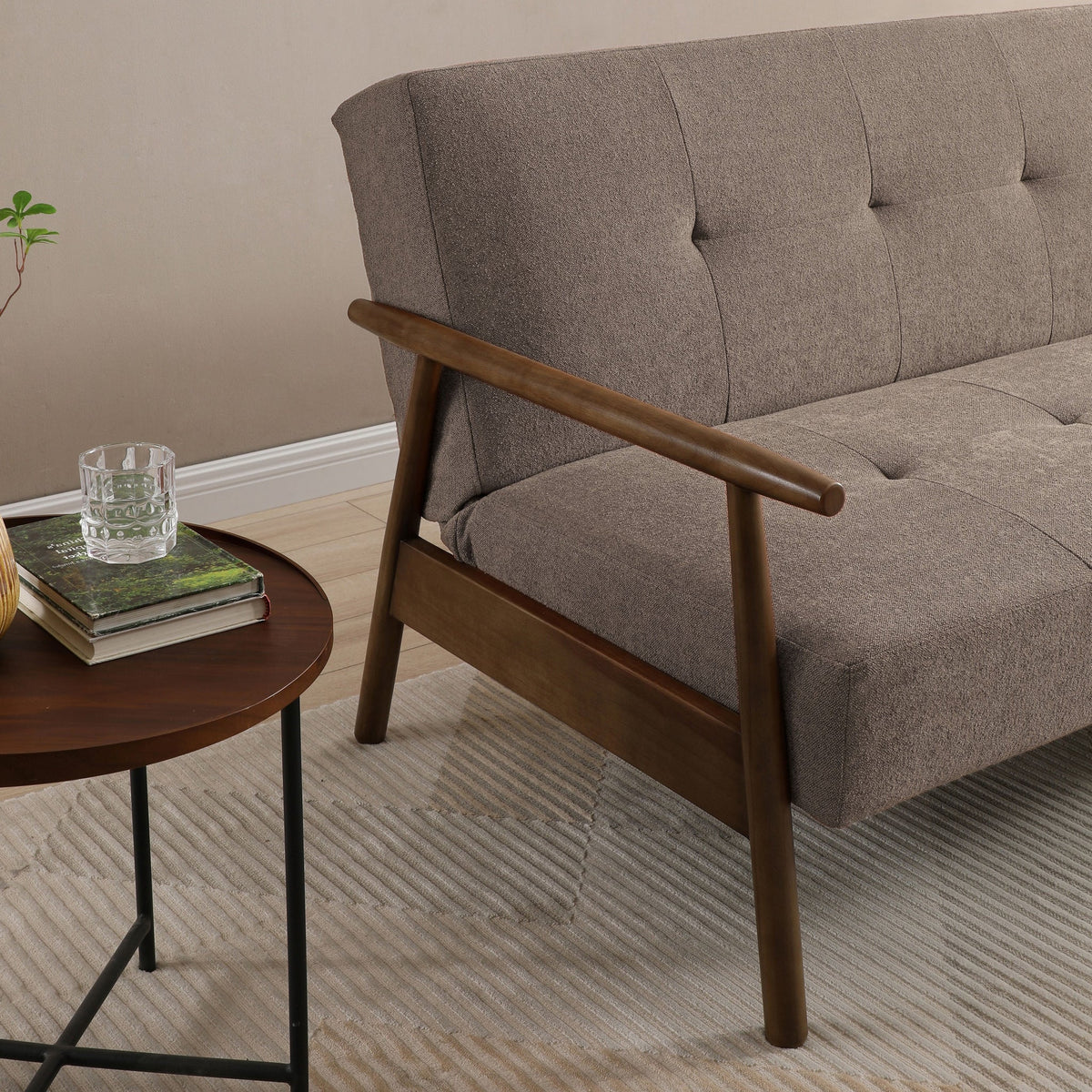 Frazier 3 Seater Button Back Sofa Bed