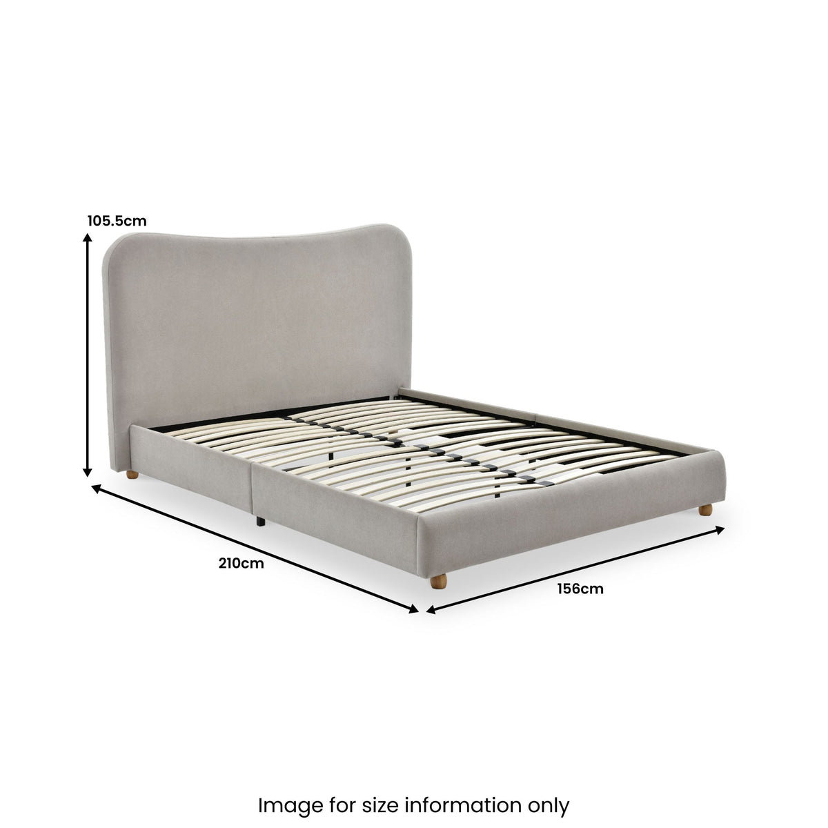 Tolliver Curved Headboard Bed Frame