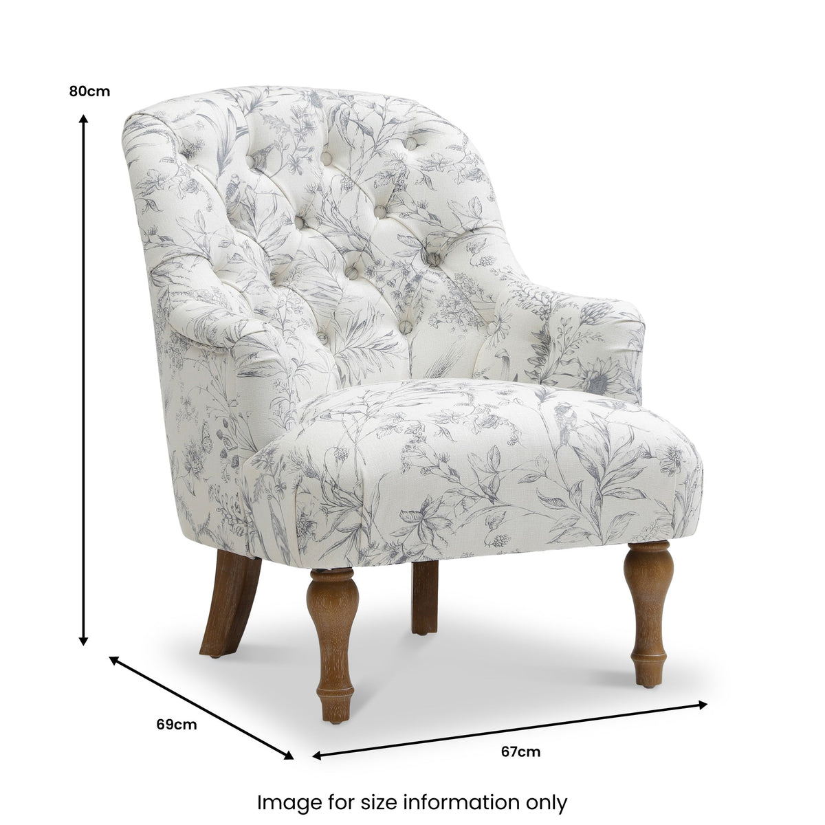 Bianca Floral Meadow Armchair
