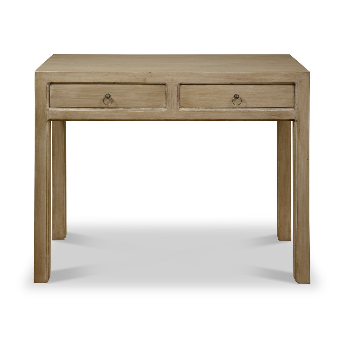 Amal Mango Wood 2 Drawer Console Table