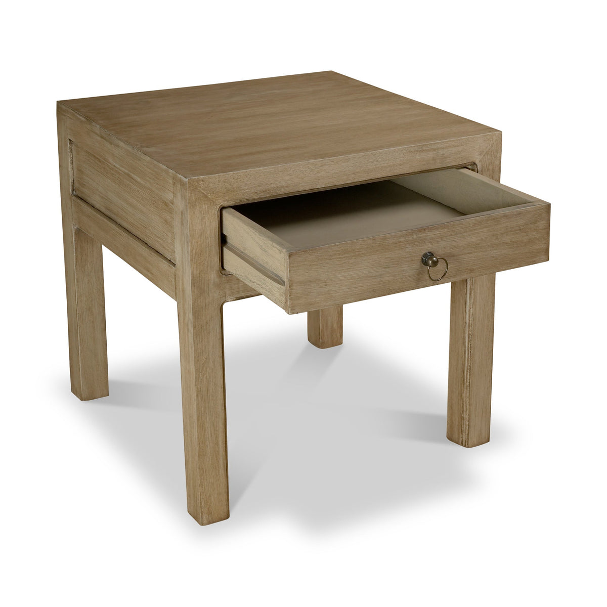 Amal Mango Wood 1 Drawer Lamp Table