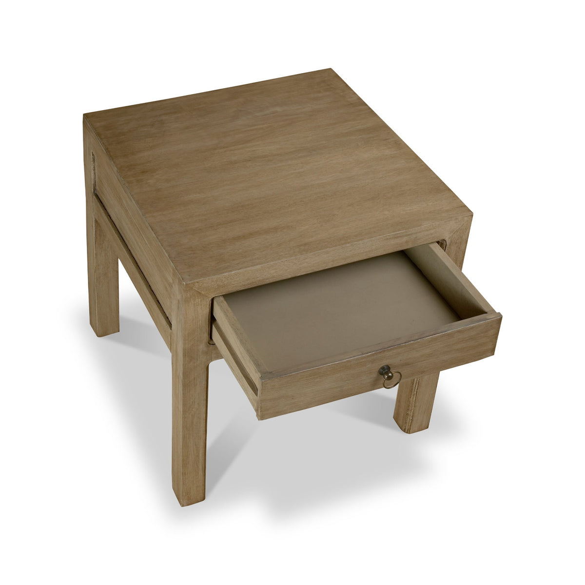 Amal Mango Wood 1 Drawer Lamp Table