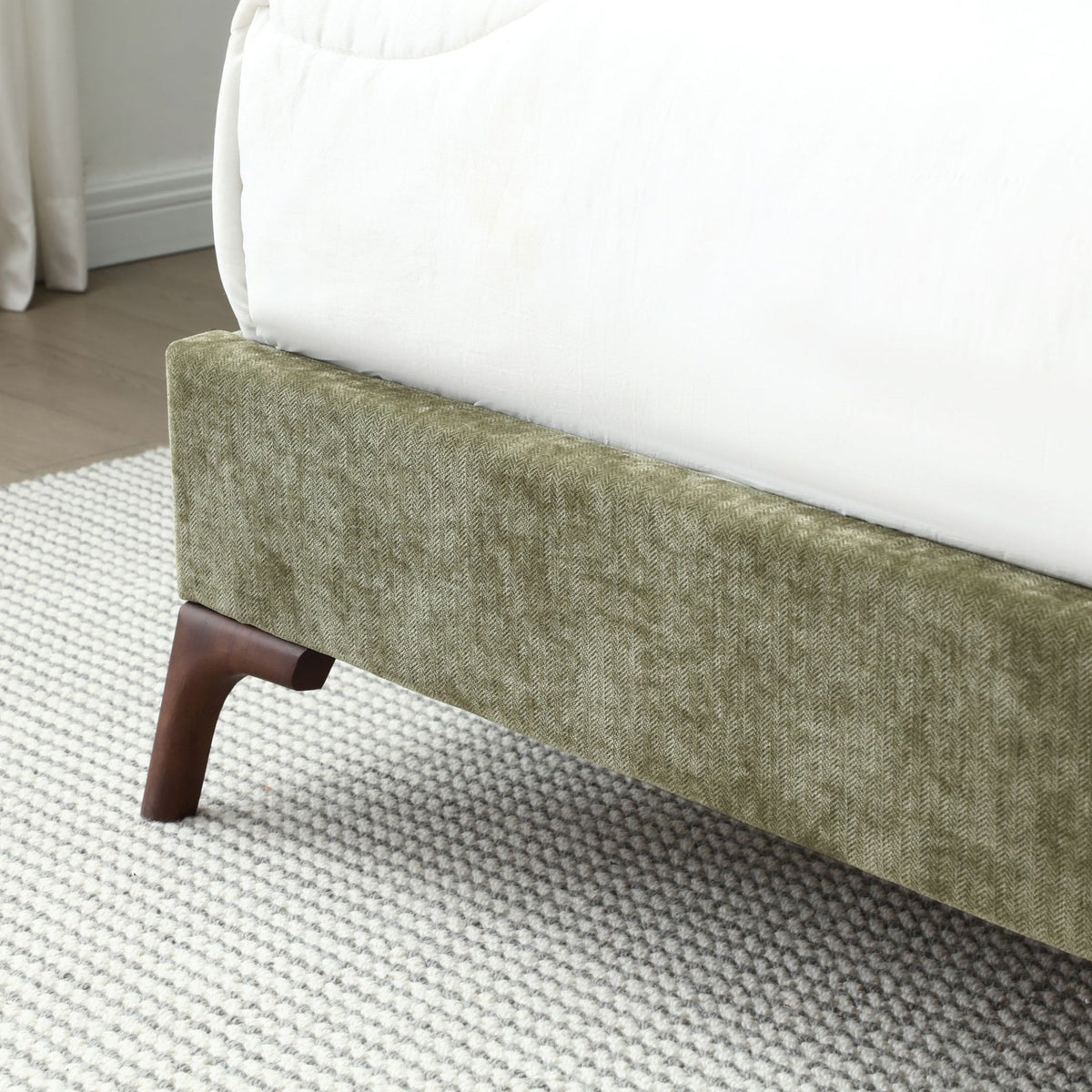 Russell Chenille Bed Frame