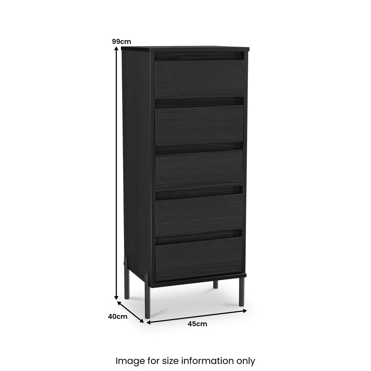 Axton 5 Drawer Tallboy Chest
