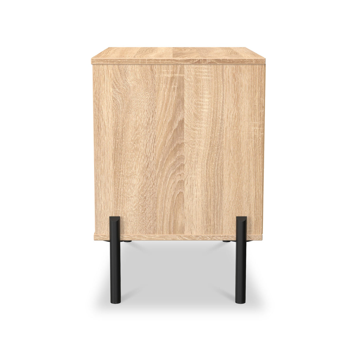 Axton 2 Drawer Wide Bedside Table