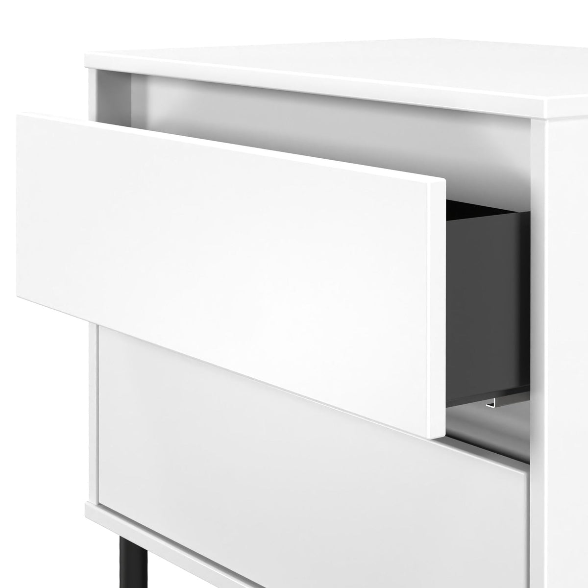 Axton 2 Drawer Wide Bedside Table
