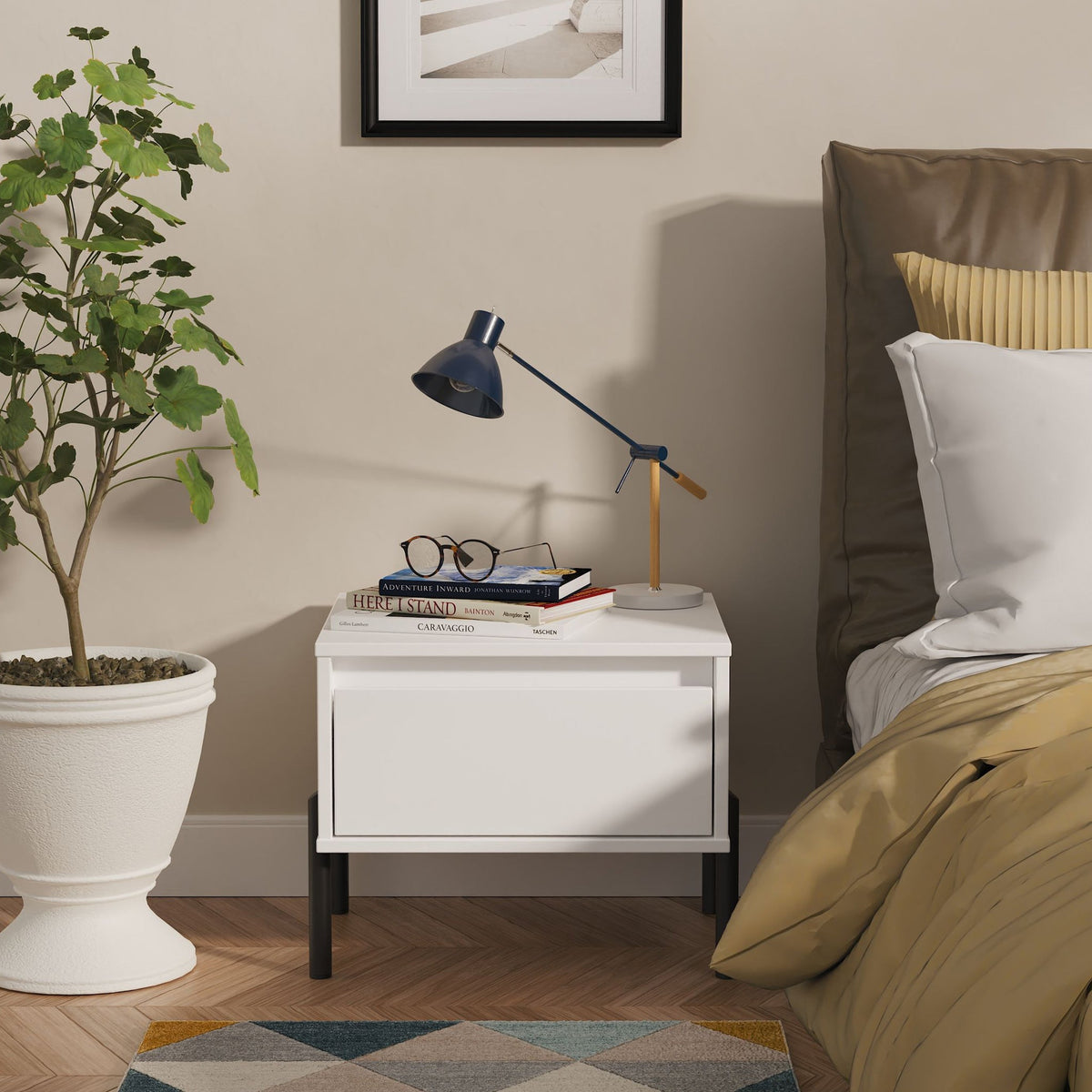Axton 1 Drawer Bedside Table