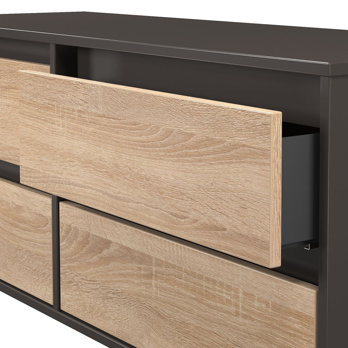 Axton 4 Drawer Low Storage Unit