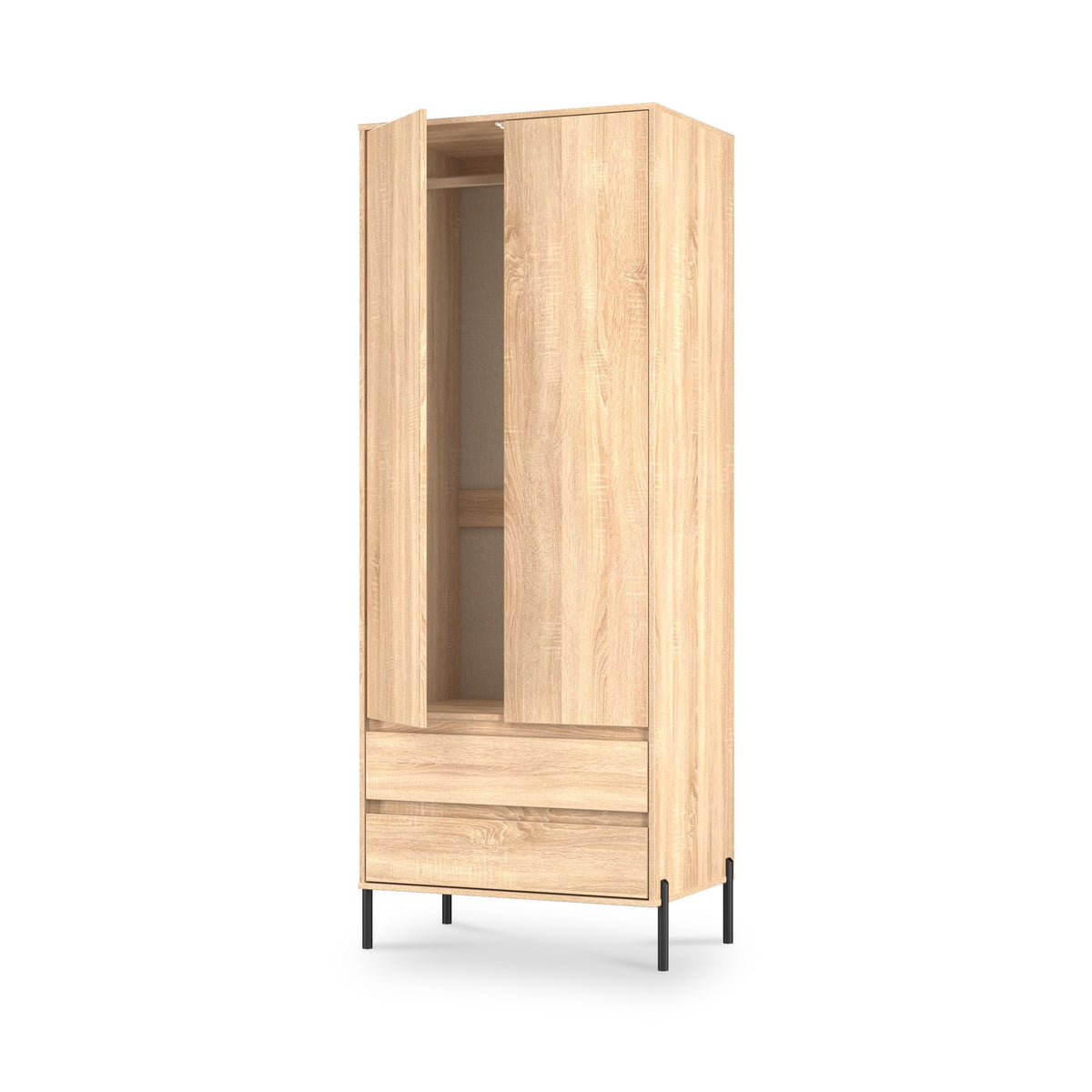 Axton Double Wardrobe & 2 Drawers