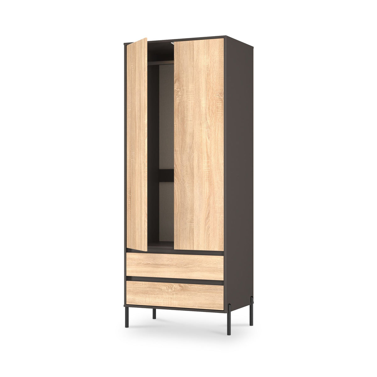Axton Double Wardrobe & 2 Drawers