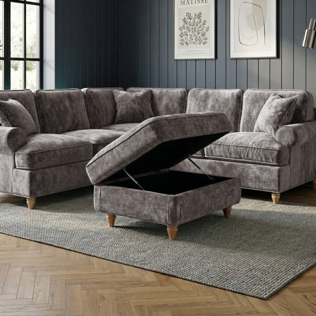 Alfie, Arthur and Archie XL Universal Storage Footstool
