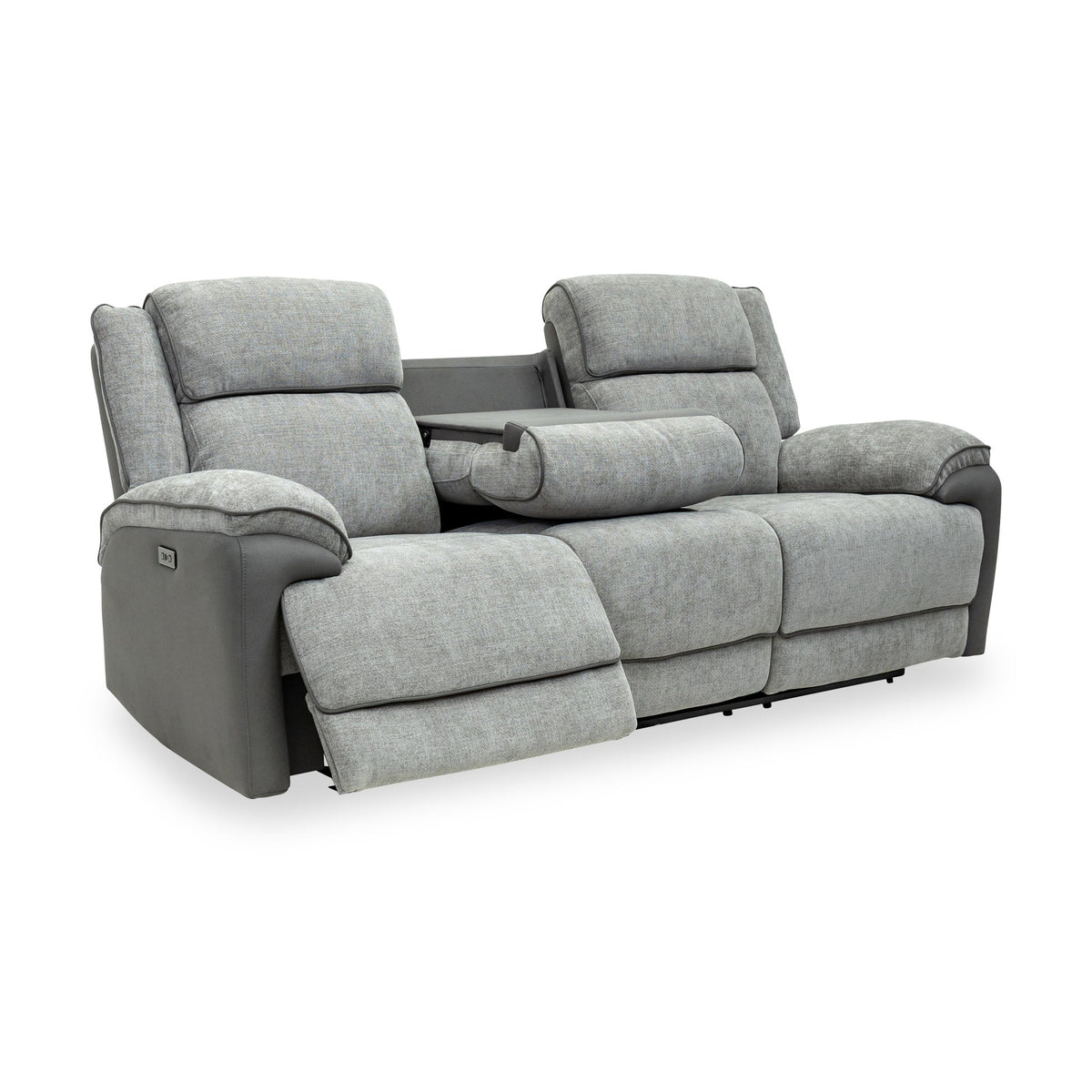 Marcell Power Recliner 3 Seater Sofa With Console