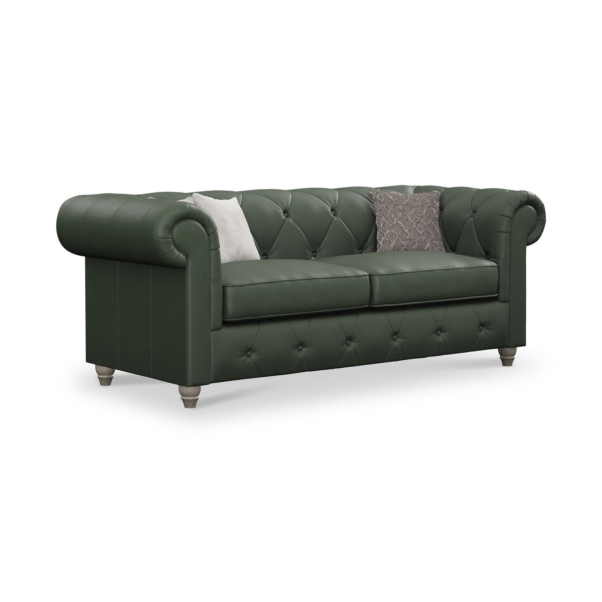 Everett Leather 3 Seater Sofa