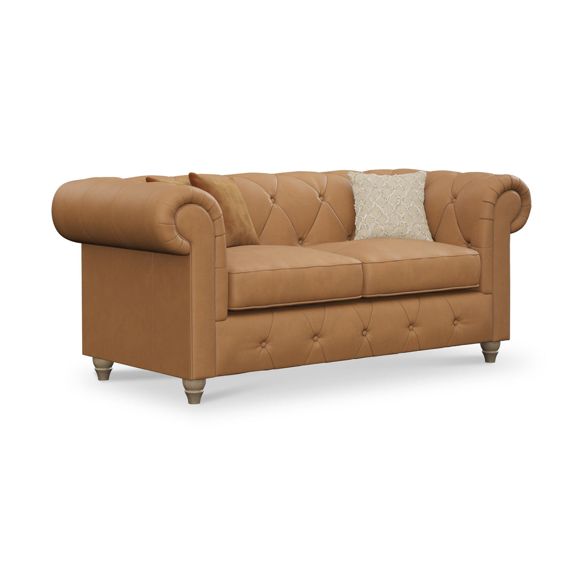 Everett Leather 3 Seater Sofa