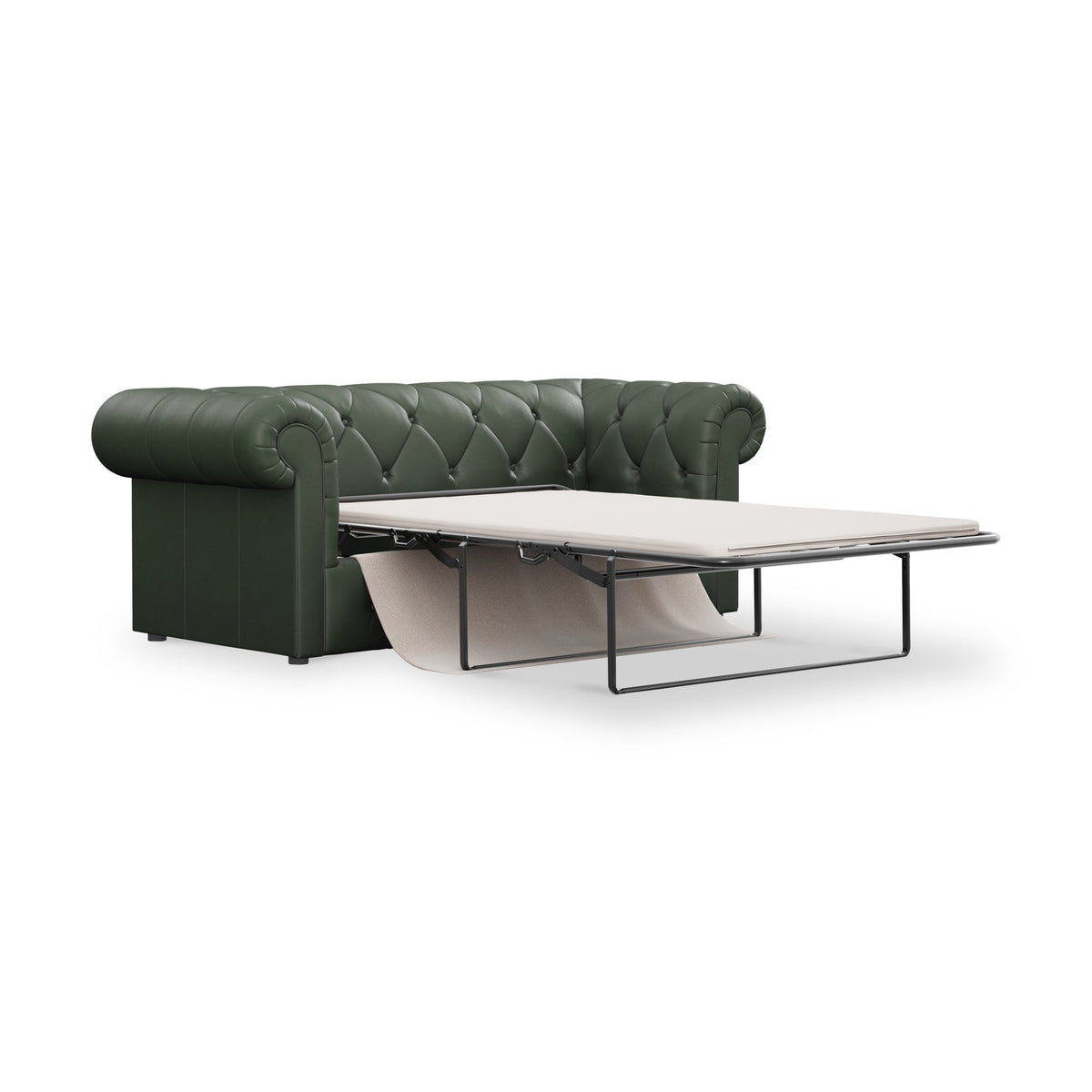 Everett Leather 3 Seater Sofa Bed