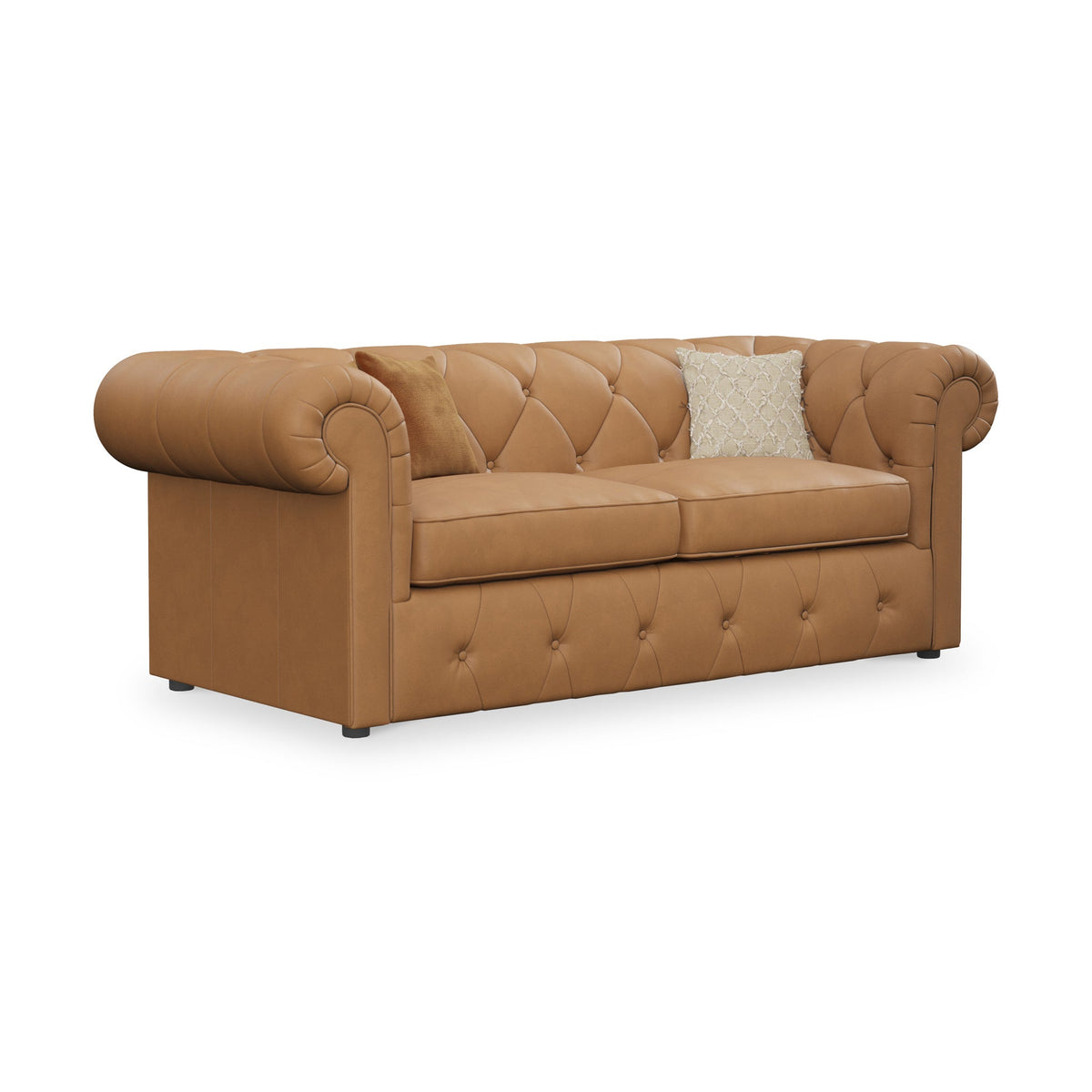 Everett Leather 3 Seater Sofa Bed
