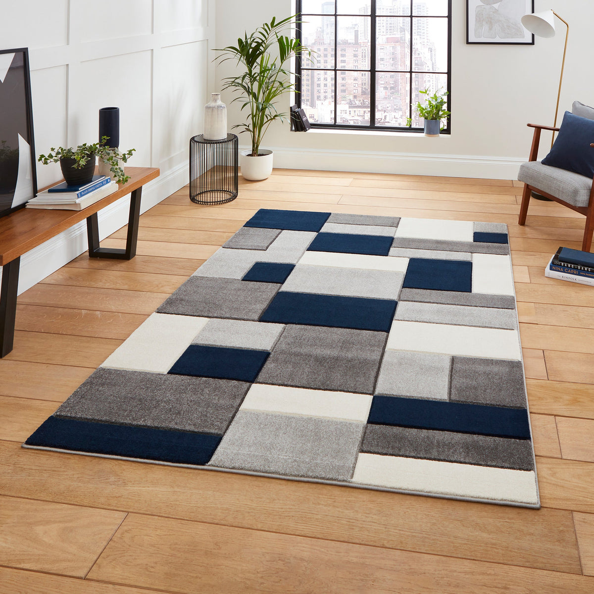 Regis Geometric Cube Rug