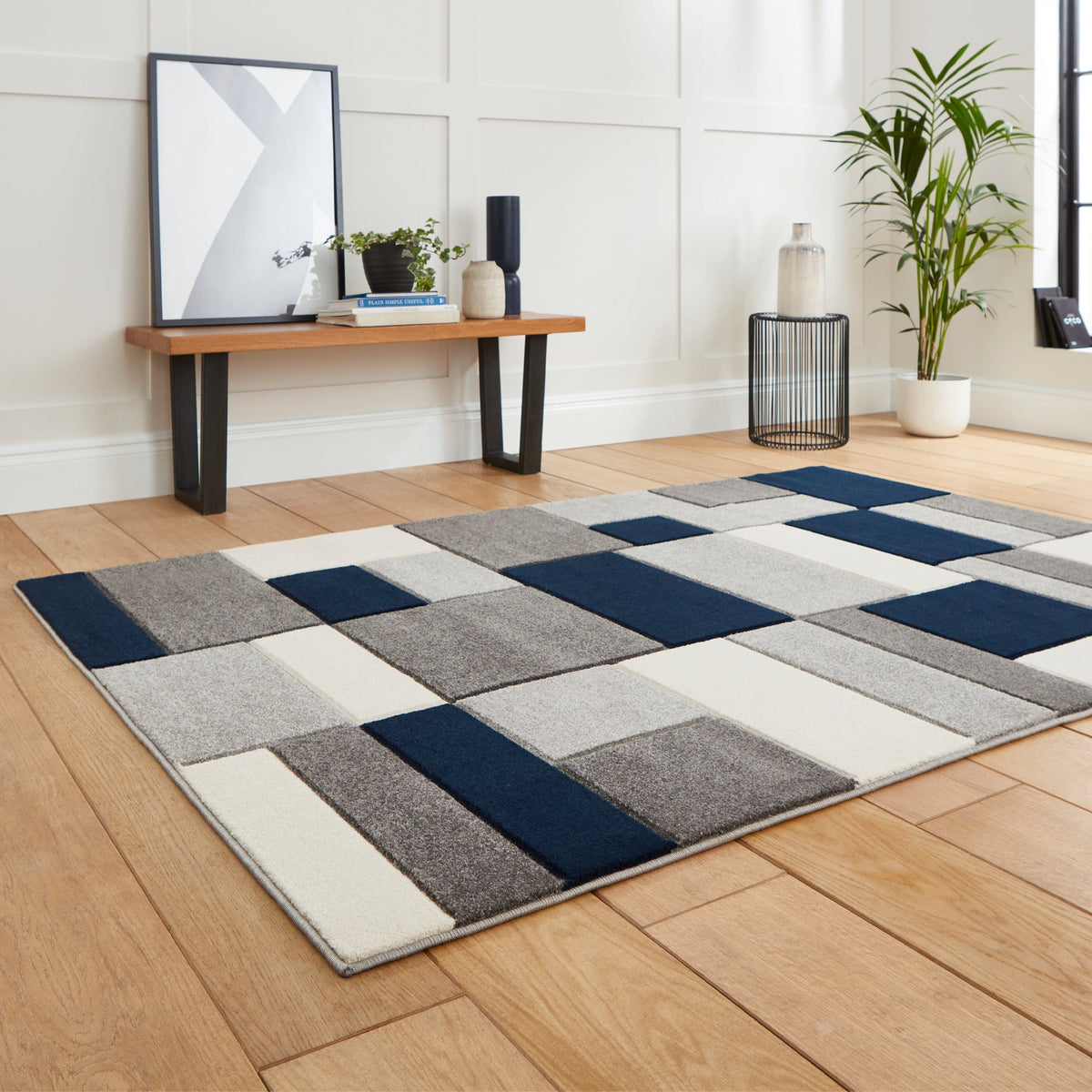 Regis Geometric Cube Rug