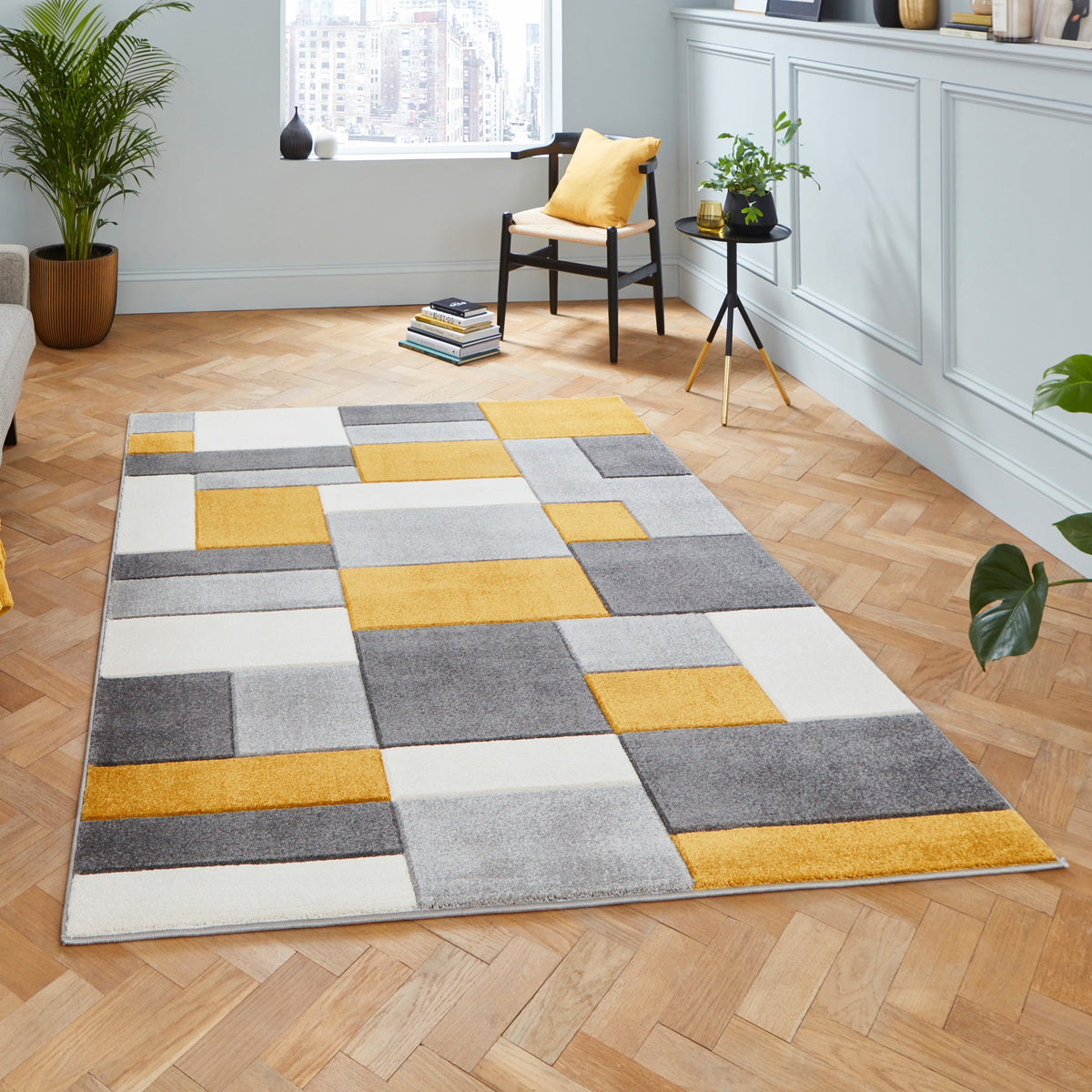 Regis Geometric Cube Rug