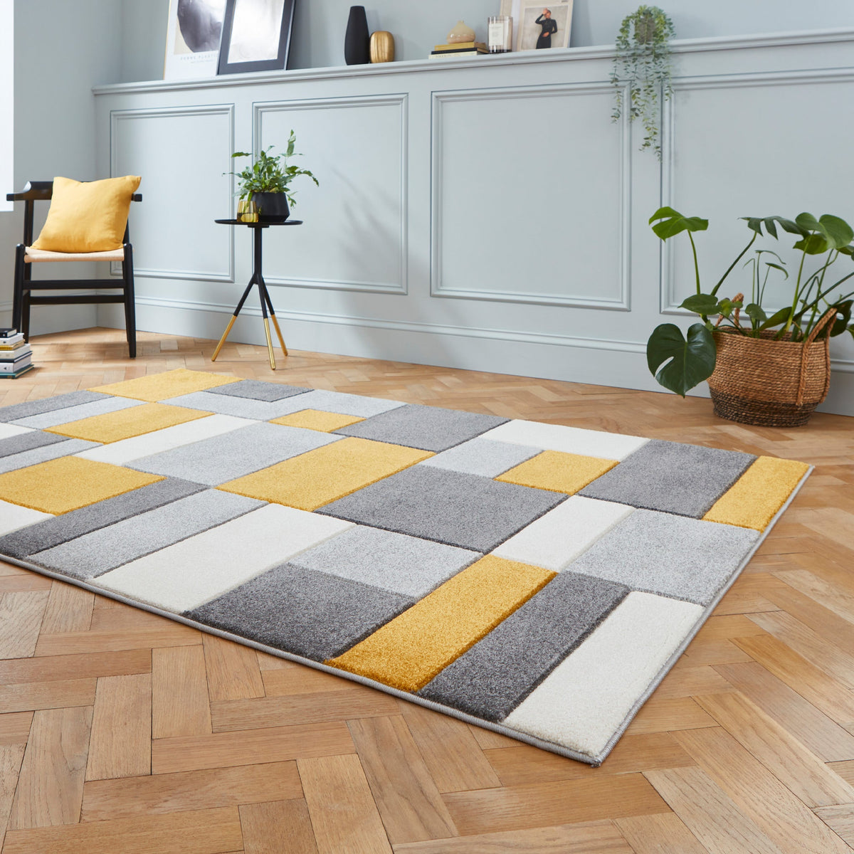 Regis Geometric Cube Rug