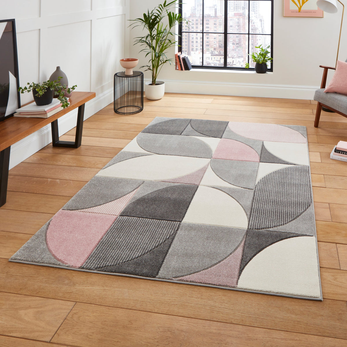 Regis Geometric Leaf Rug