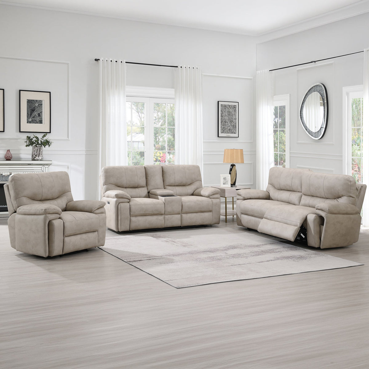 Cooper Tech Dual Power Recliner Armchair