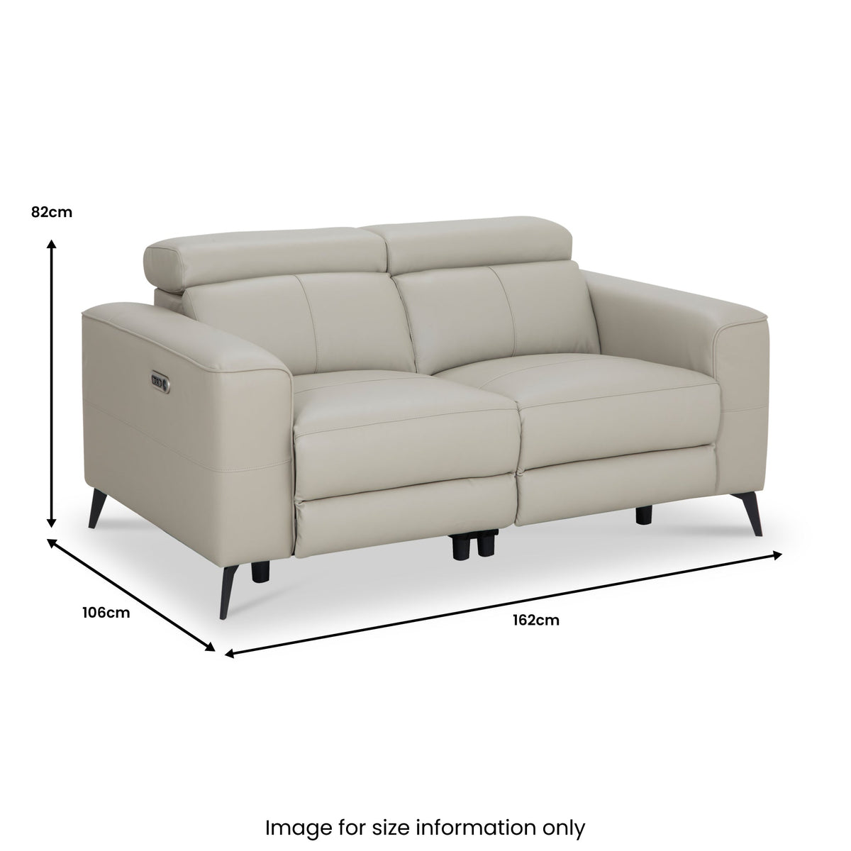 Radford Leather Dual Power Recliner 2 Seater Sofa