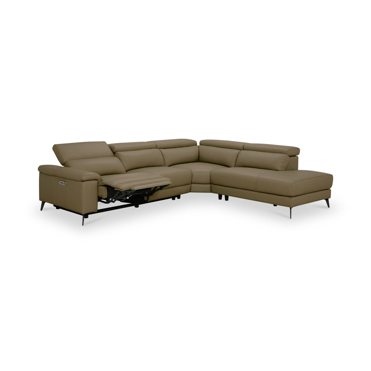 Radford Leather Power Reclining Corner Chaise Sofa