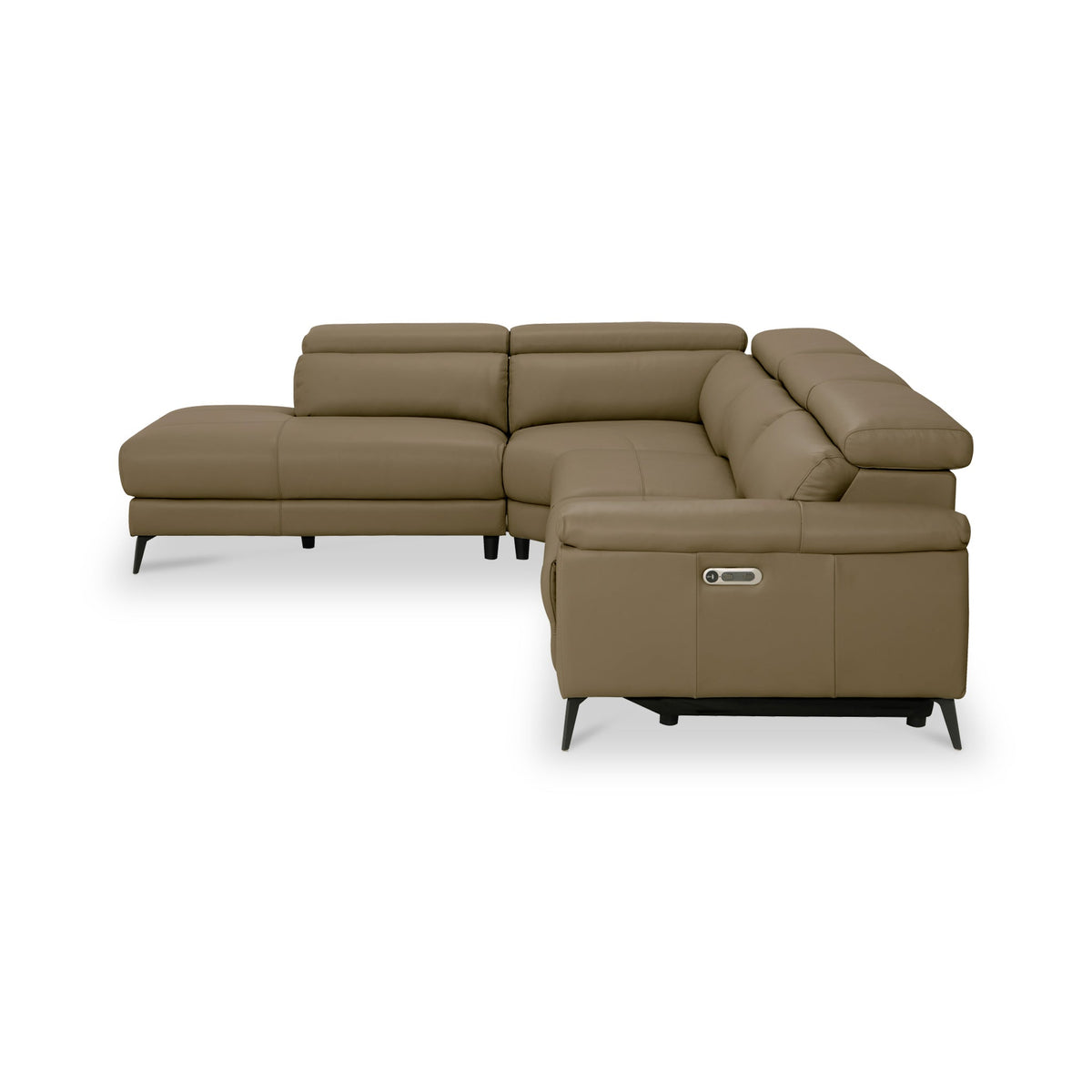 Radford Leather Power Reclining Corner Chaise Sofa