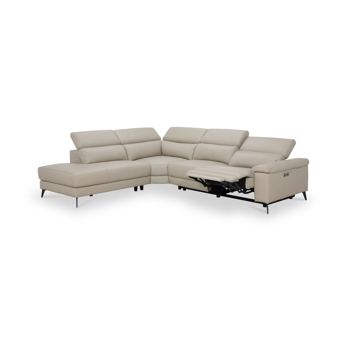 Radford Leather Power Reclining Corner Chaise Sofa
