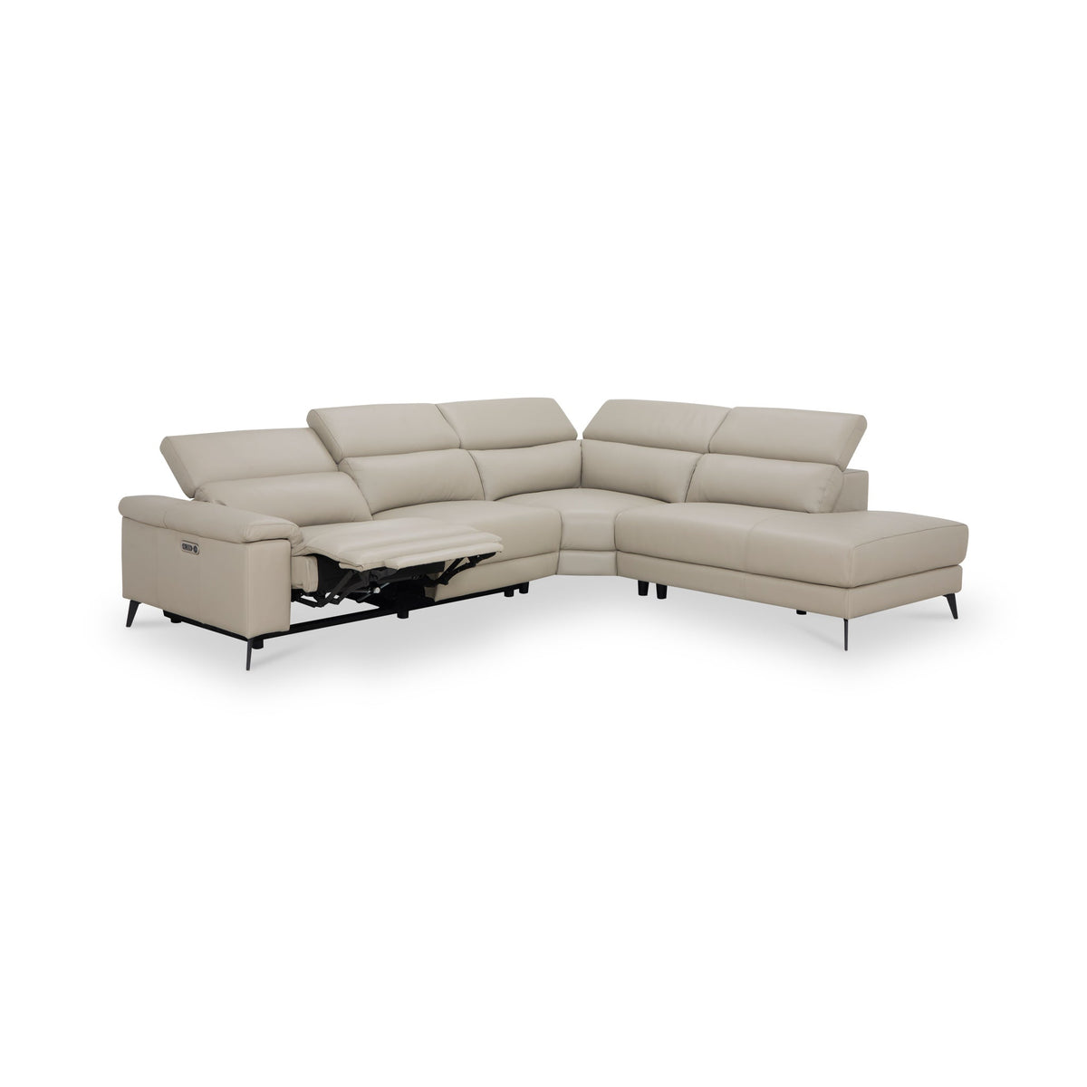 Radford Leather Power Reclining Corner Chaise Sofa