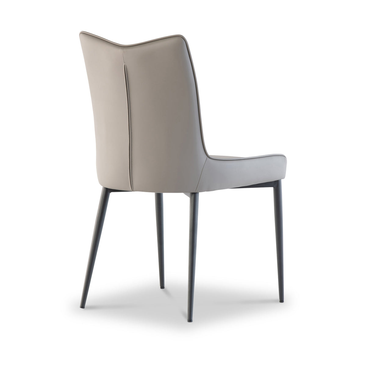 Stefan Faux Leather Curved Dining Chair