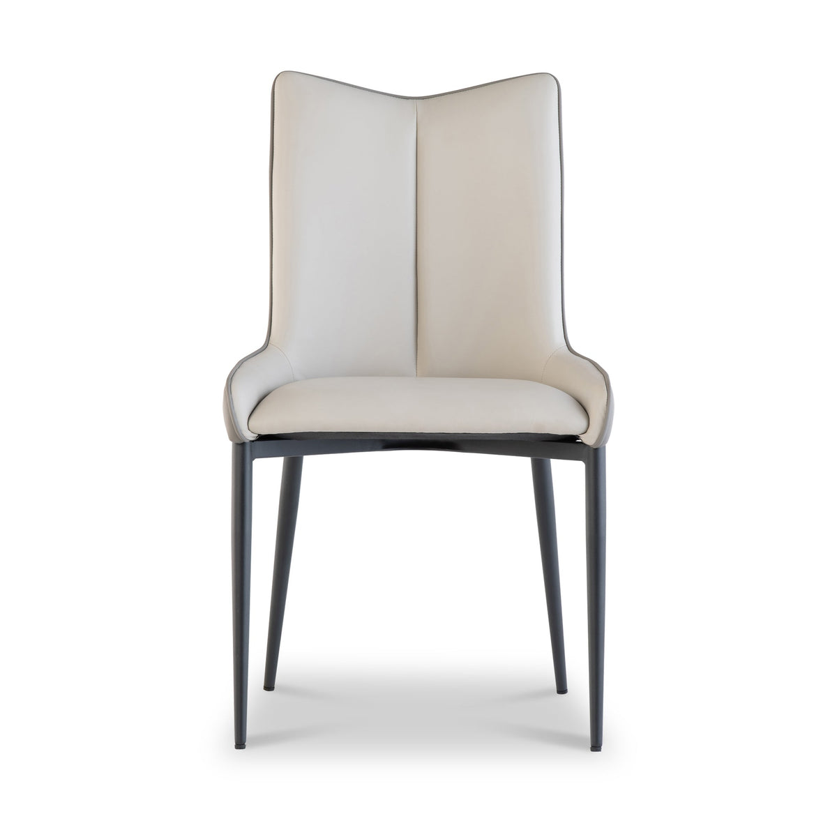 Stefan Faux Leather Curved Dining Chair