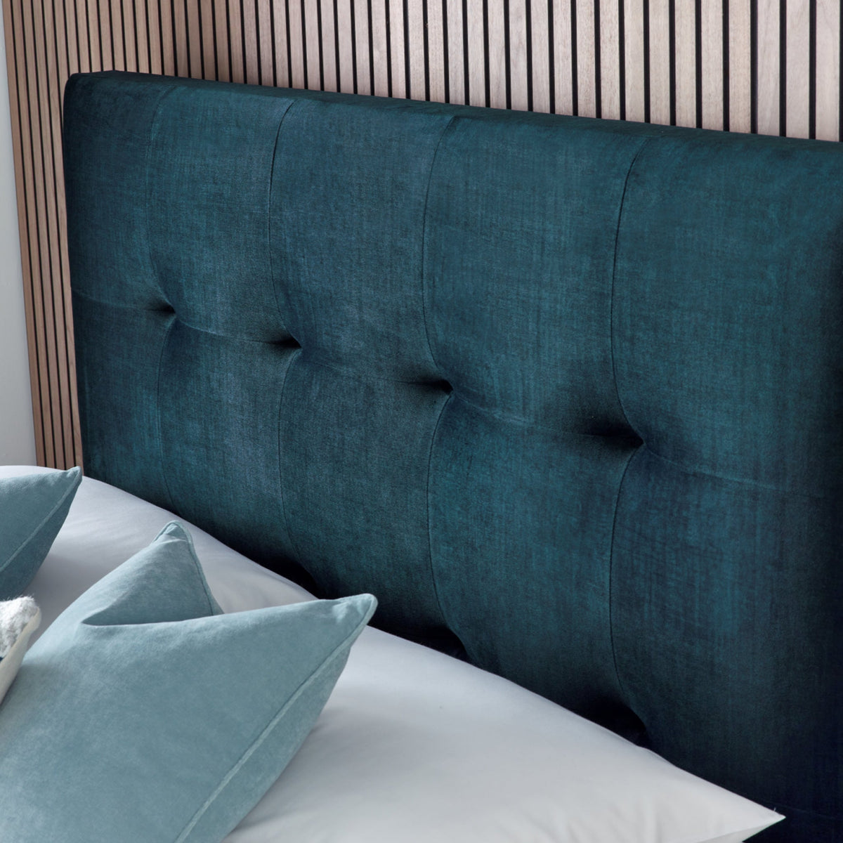 Southwick Velvet Ottoman Storage Bed Frame