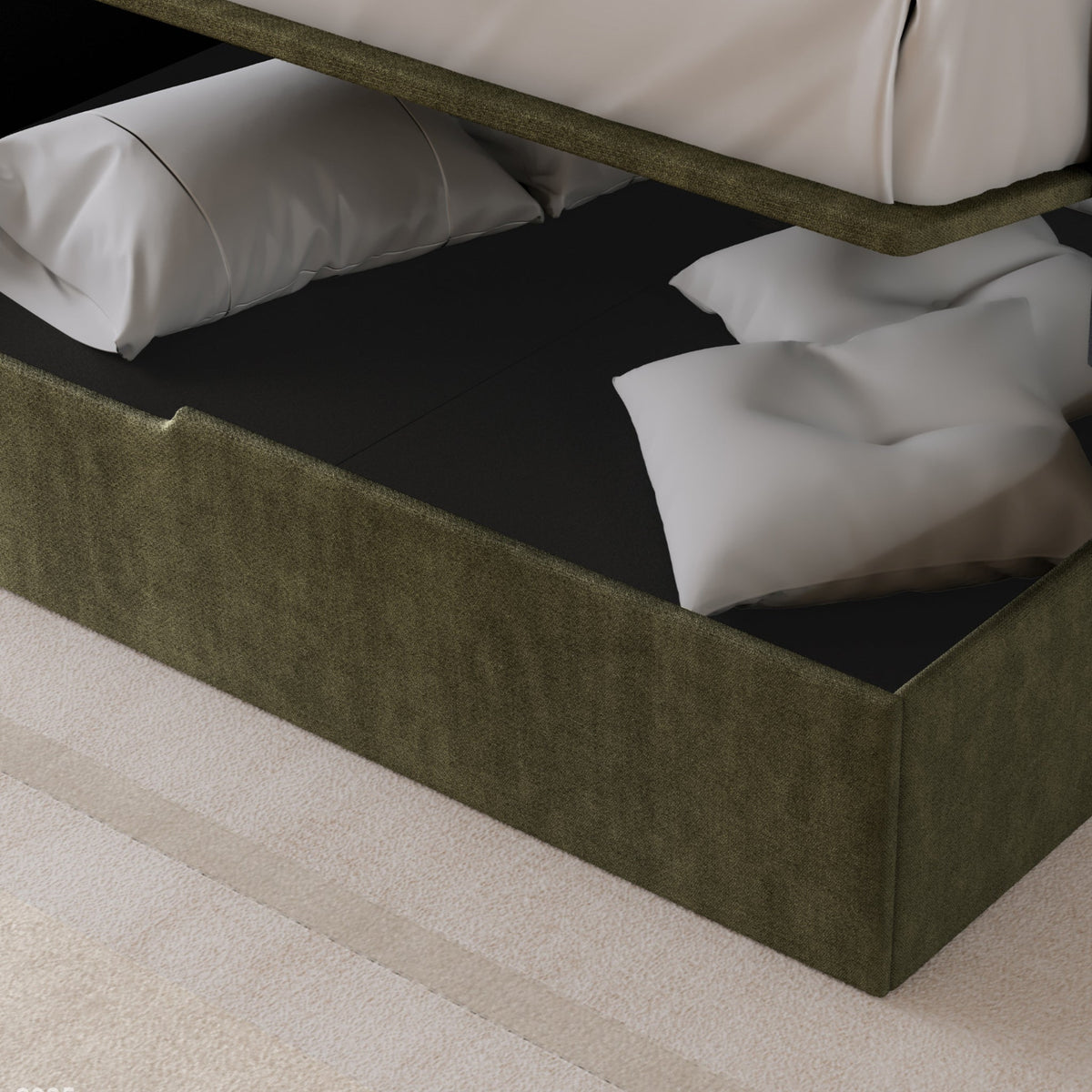 Princeton Slim Pleat Ottoman Bed Frame