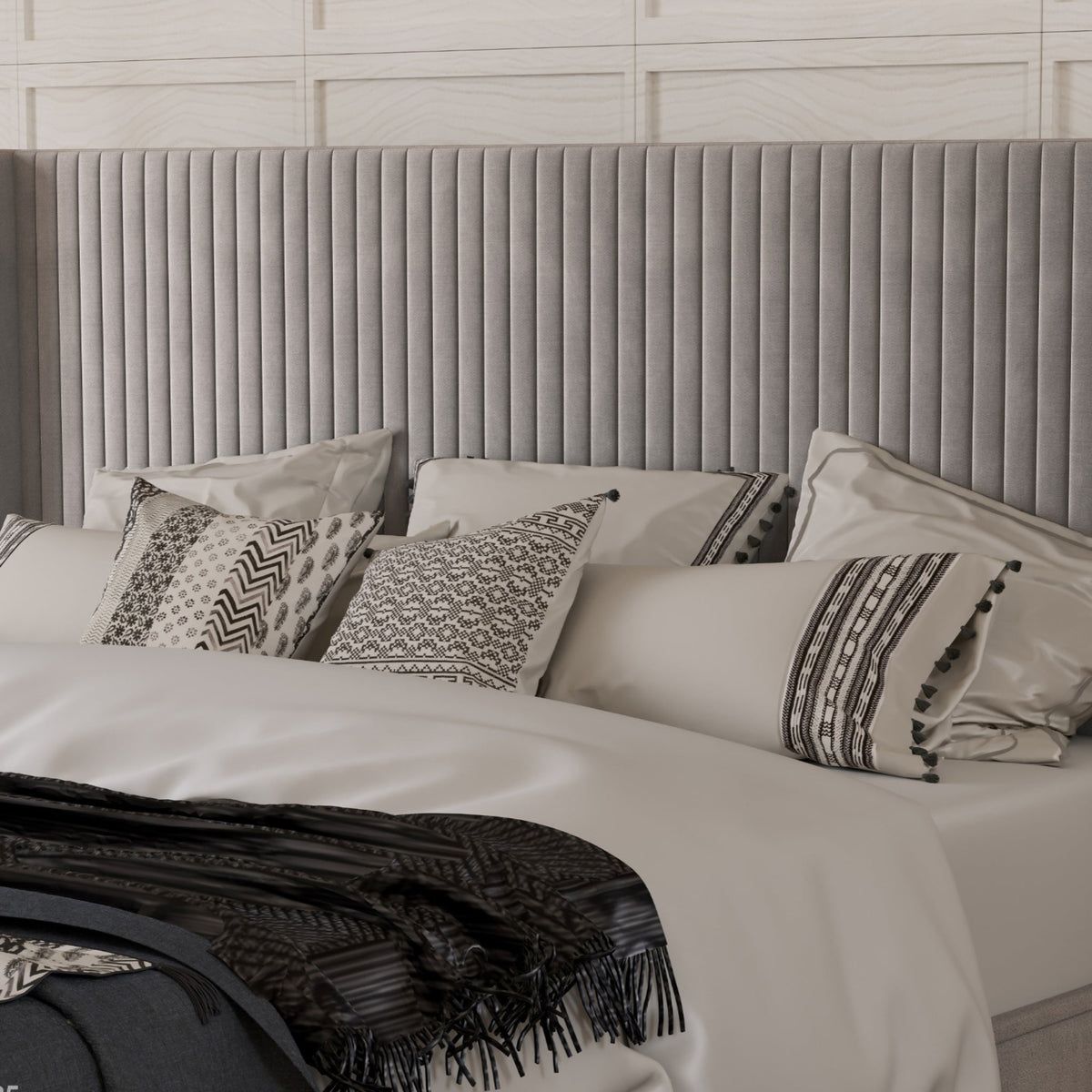 Princeton Slim Pleat Ottoman Bed Frame