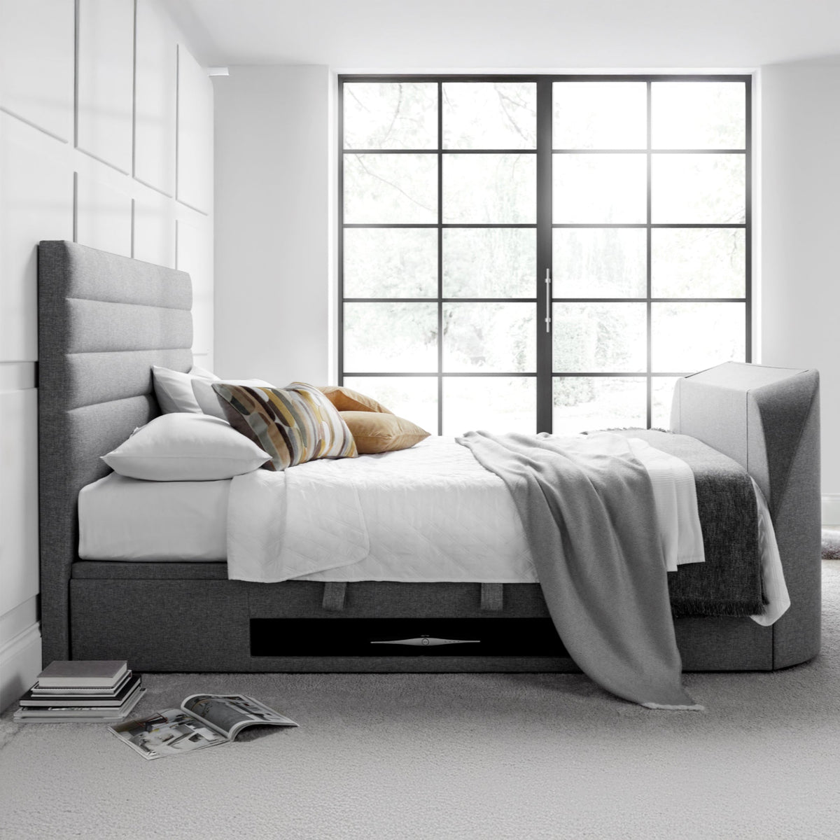 Henlie TV Ottoman Bed Frame