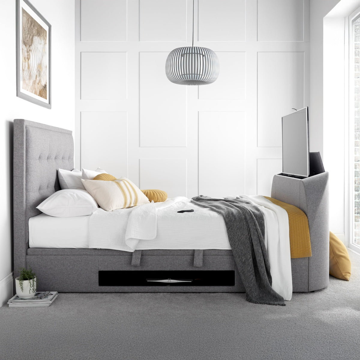 Navenby TV Ottoman Bed Frame