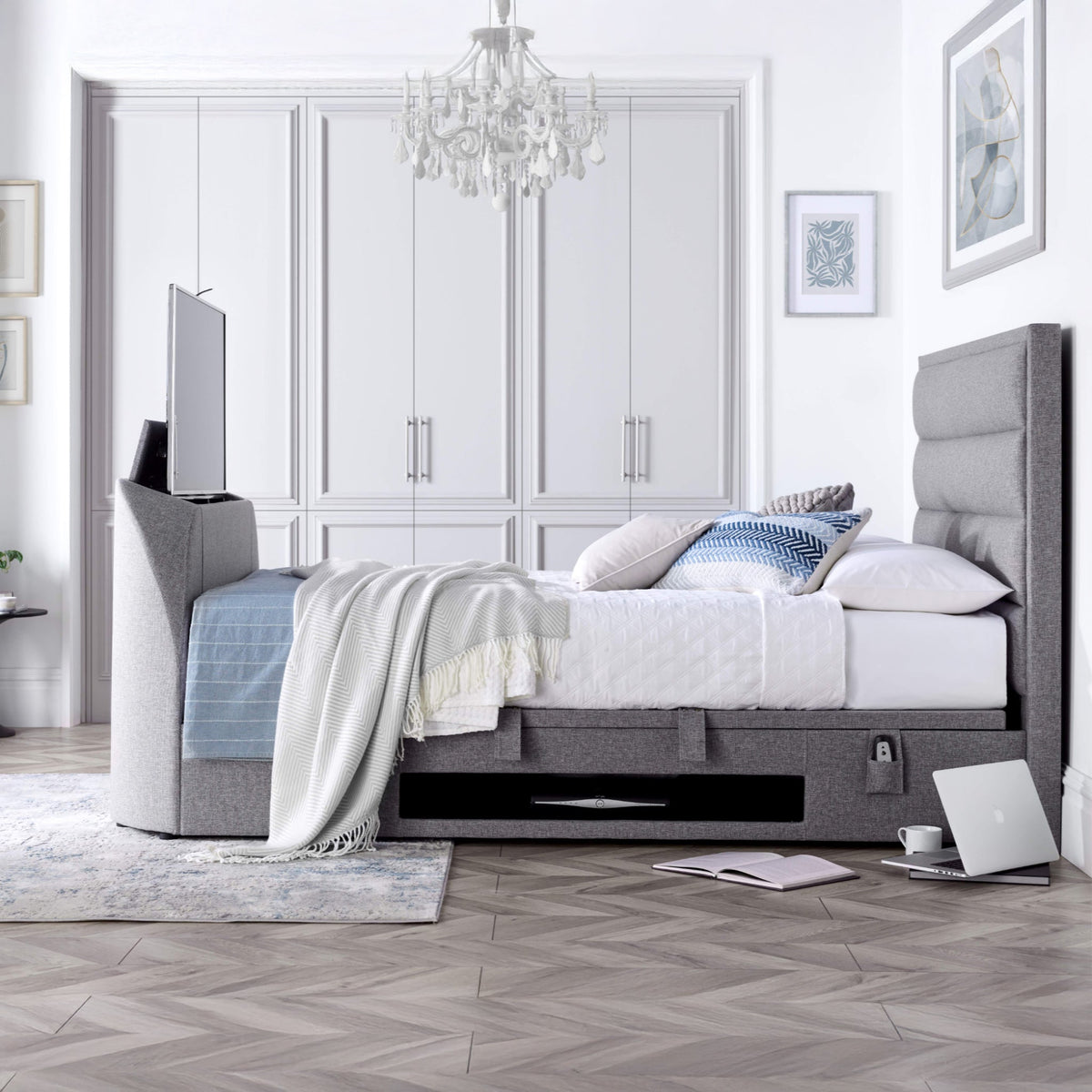 Belisse TV Ottoman Bed Frame