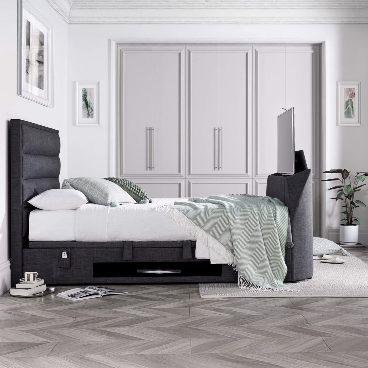 Belisse TV Ottoman Bed Frame