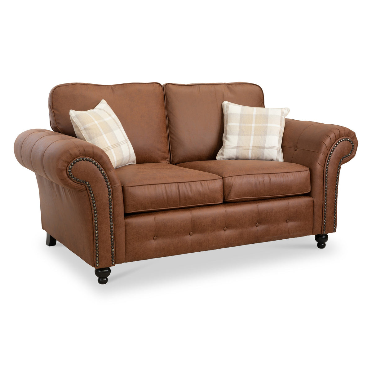 Edward Faux Leather 2 Seater Sofa