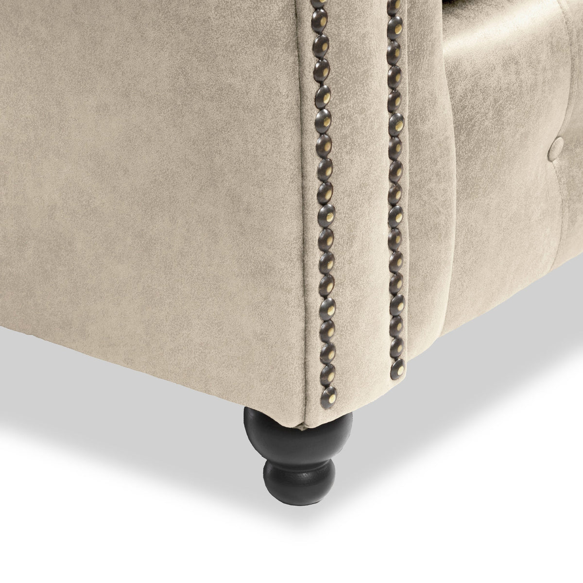 Edward Faux Leather 3 Seater Sofa