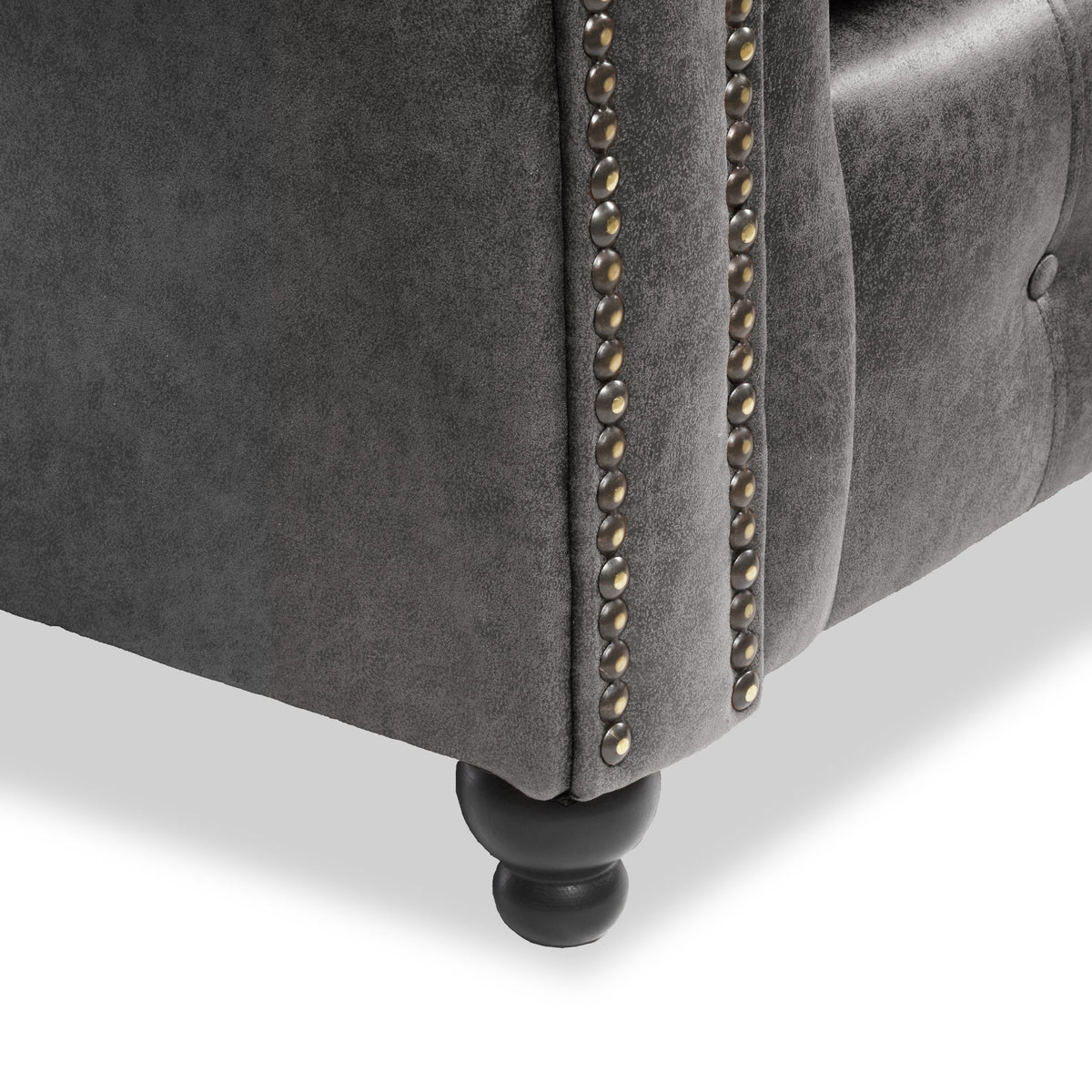 Edward Faux Leather 3 Seater Sofa