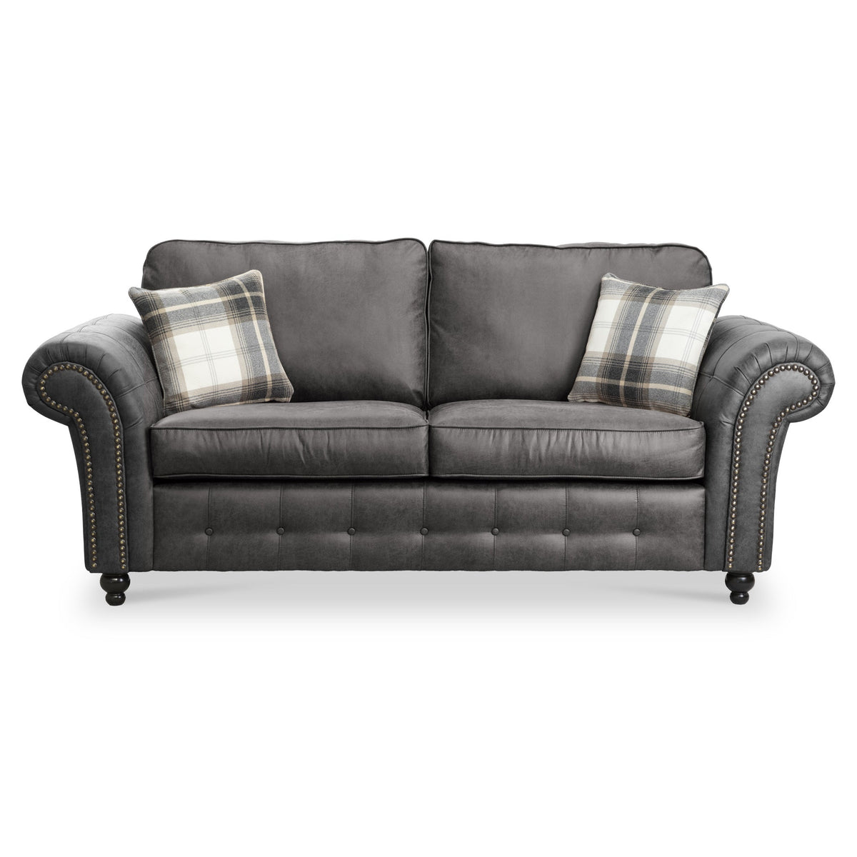 Edward Faux Leather 3 Seater Sofa
