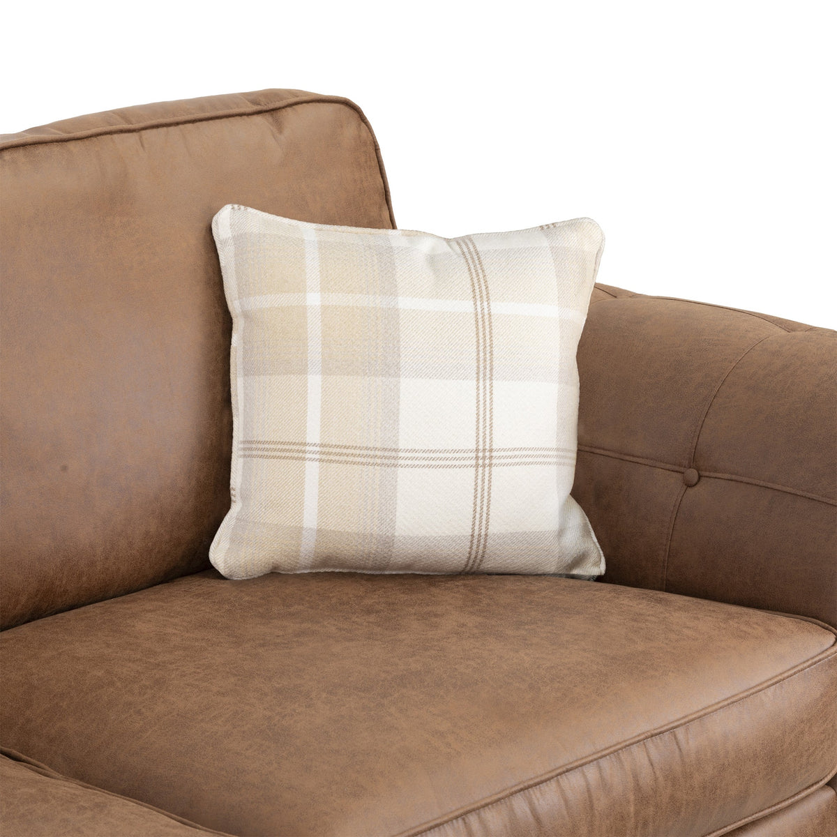 Edward Faux Leather 3 Seater Sofa