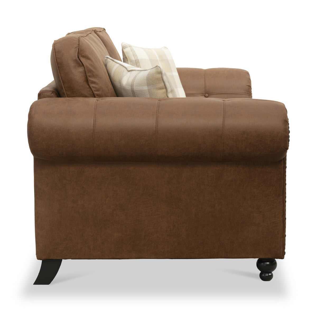 Edward Faux Leather 3 Seater Sofa
