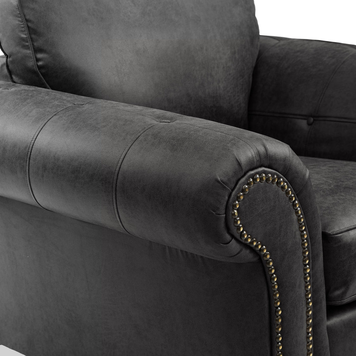 Edward Faux Leather Armchair