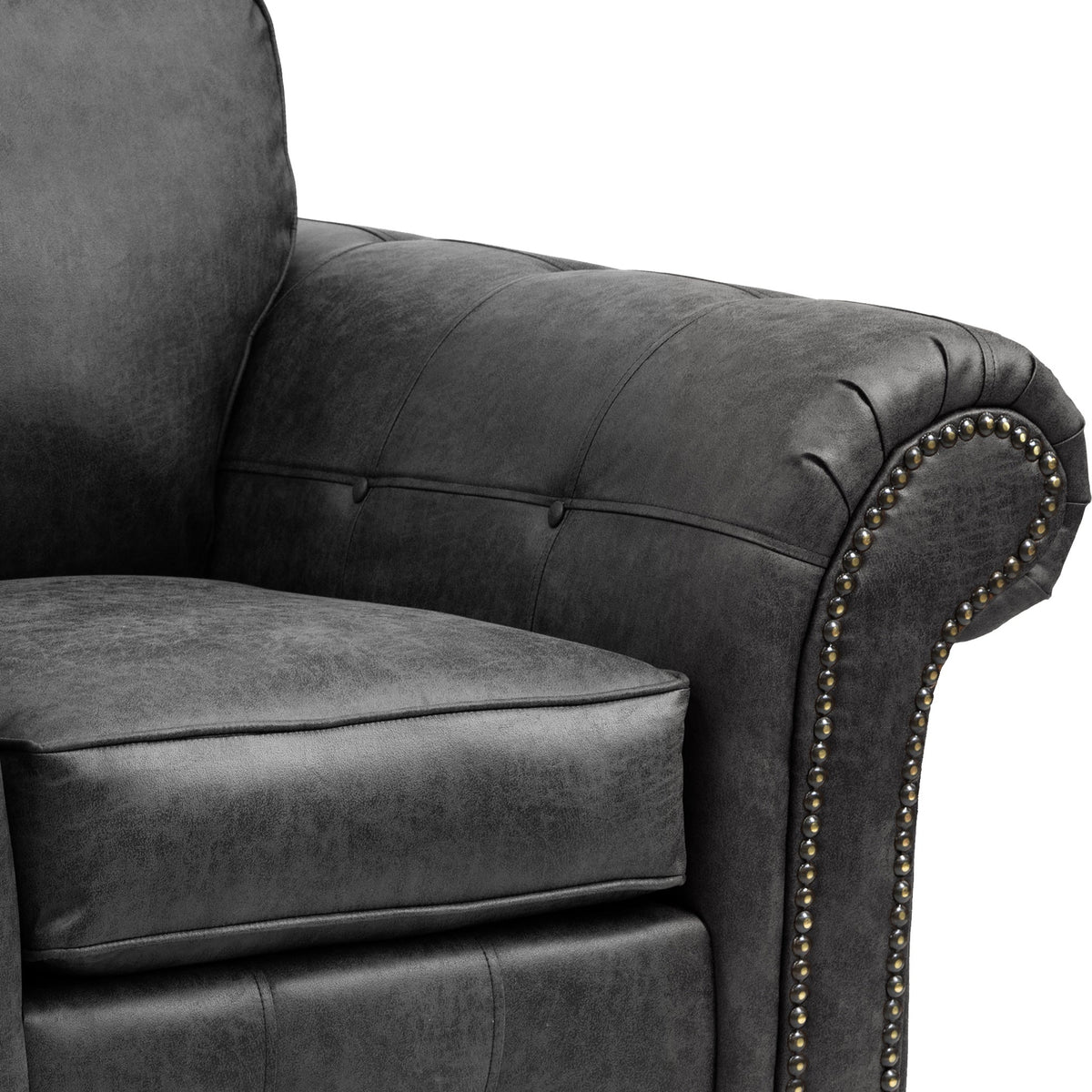 Edward Faux Leather Armchair
