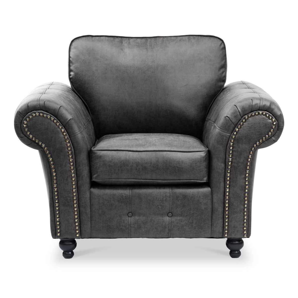 Edward Faux Leather Armchair