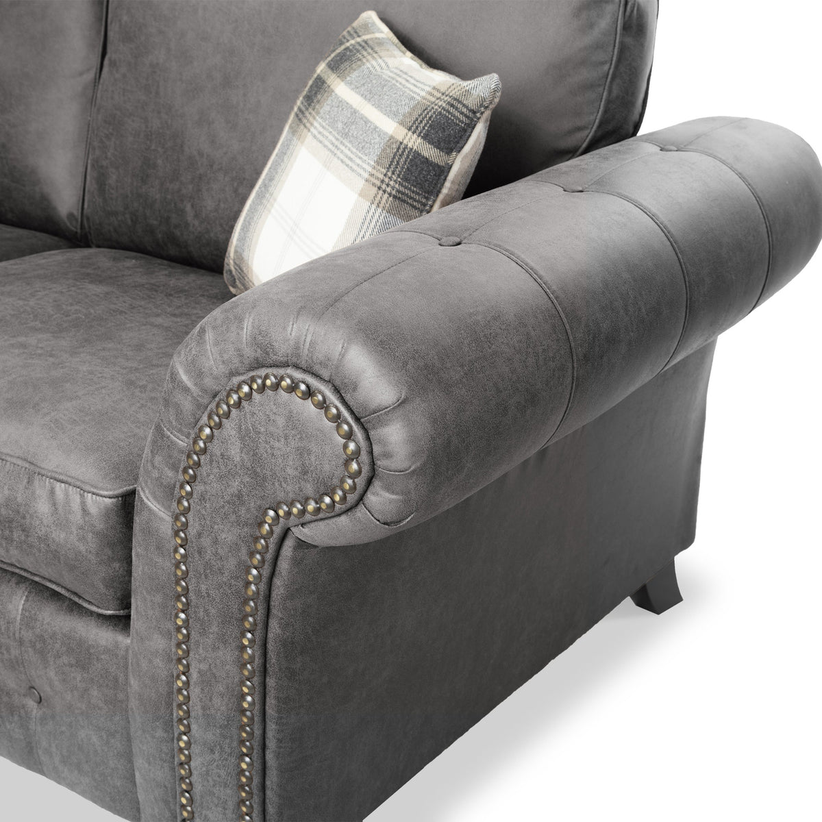 Edward Faux Leather Corner Sofa